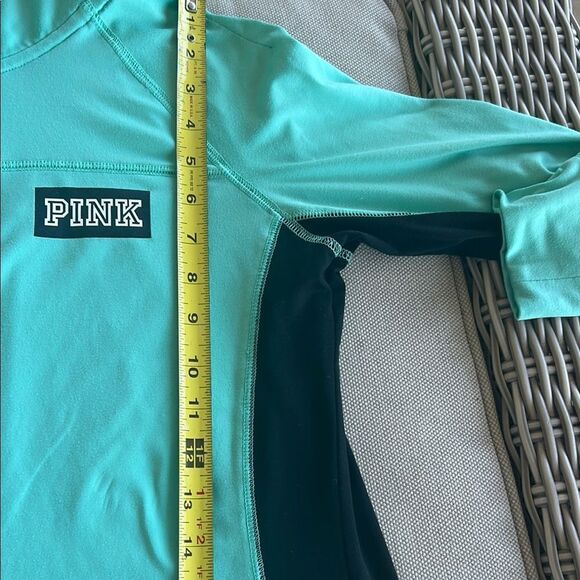 Victoria's Secret Pink -Mint Quarter-Zip Pullover - Picture 6 of 7